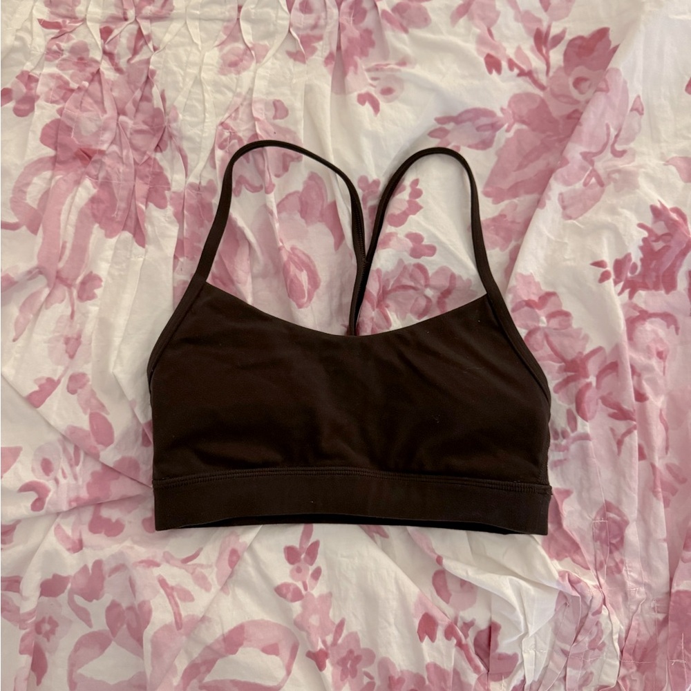 Lululemon Dark Brown Flow Y Bra